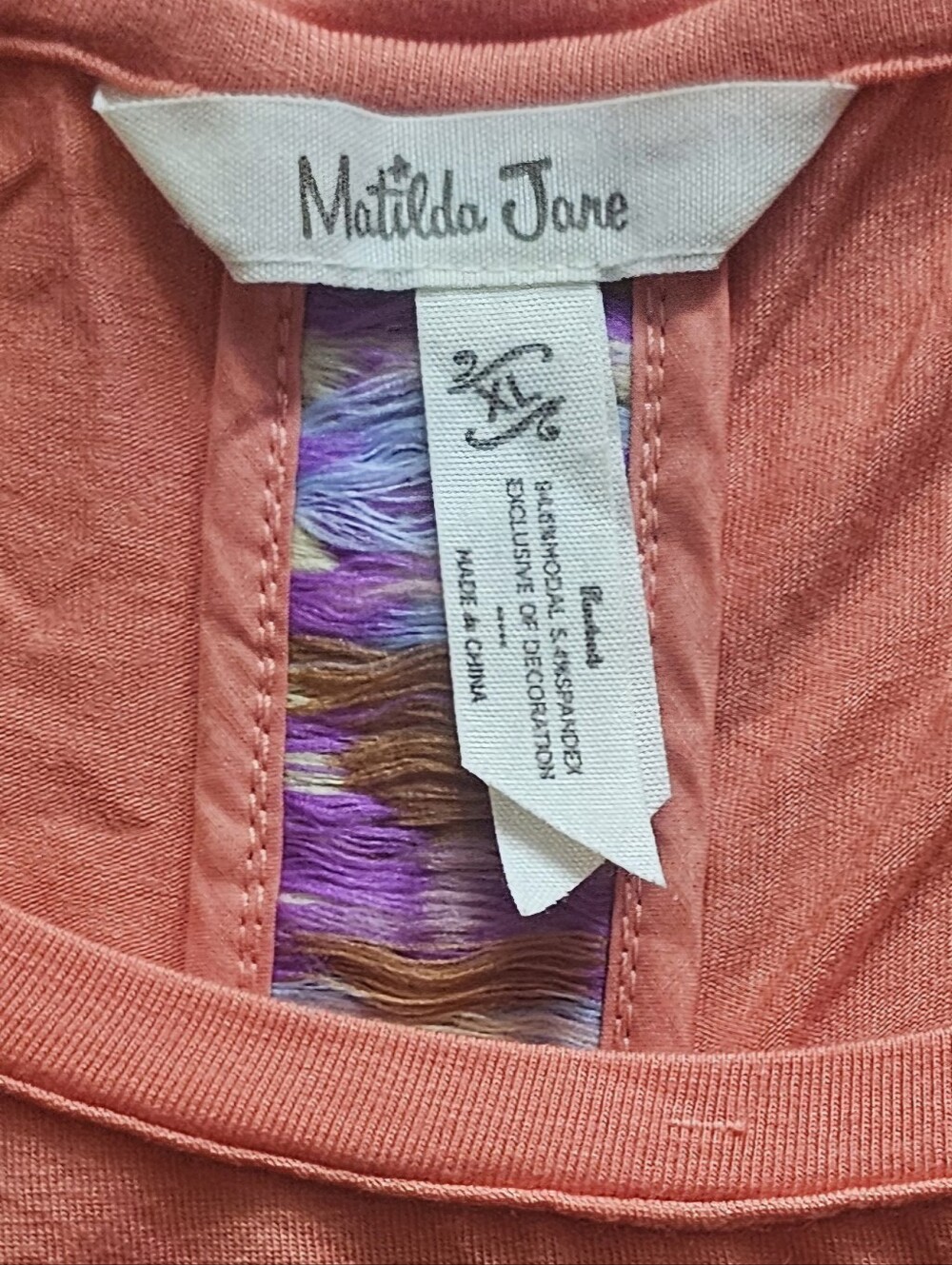Matilda Jane "Nectarine Dream" Knit Tunic Top size XL - Picture 7 of 16